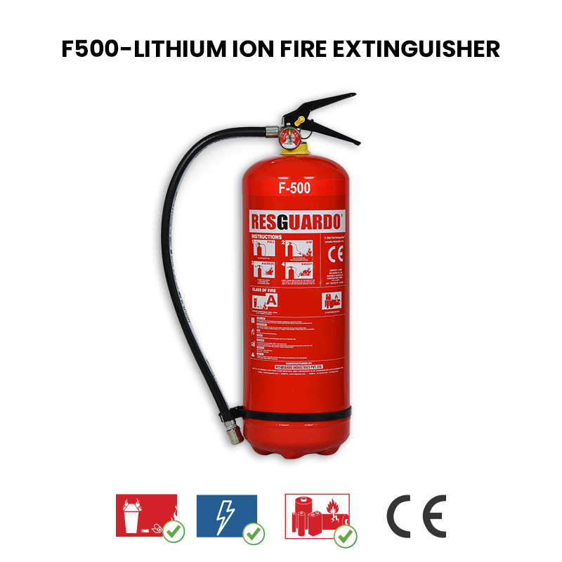 f 500 lithium ion battery fire extinguisher