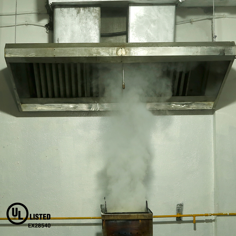 Kitchen Hood Fire Suppression System in Action - Usha Armour