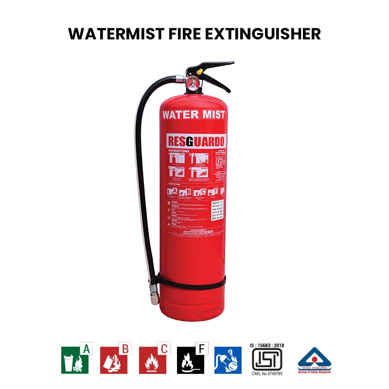 Water Mist Fire Extinguisher - A modern and effective fire suppression device using fine water droplets to control and extinguish fires in various settings, ensuring safety and minimal damage.
